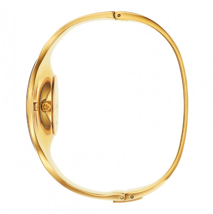 CALVIN KLEIN nahtlose Damenarmbanduhr Gold PVD