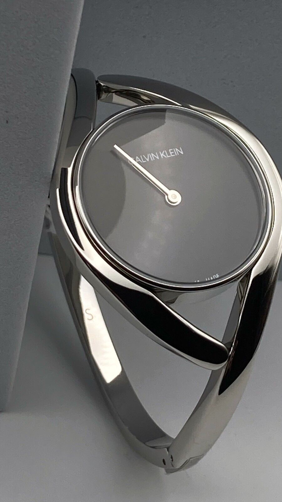 CALVIN KLEIN Party Uhr Damen schwarz Zifferblatt schmales Armband