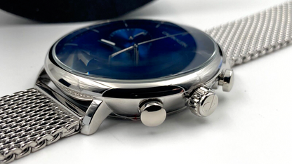CALVIN KLEIN High Noon Chronograph Herren Uhr blaues Zifferblatt