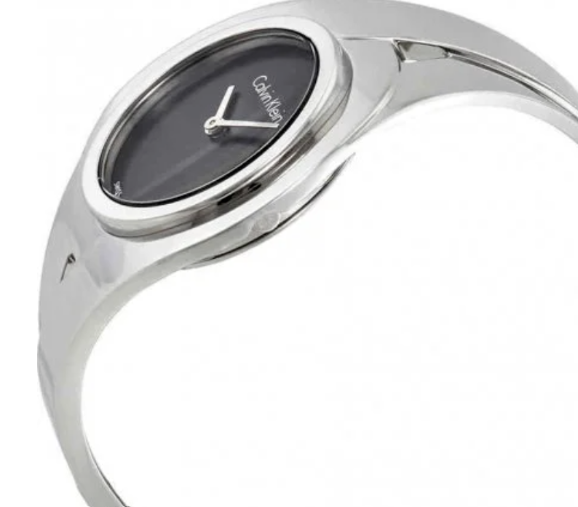 CALVIN KLEIN Sensual schwarze Zifferblatt Damenarmbanduhr