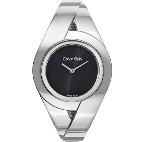 CALVIN KLEIN Sensual schwarze Zifferblatt Damenarmbanduhr