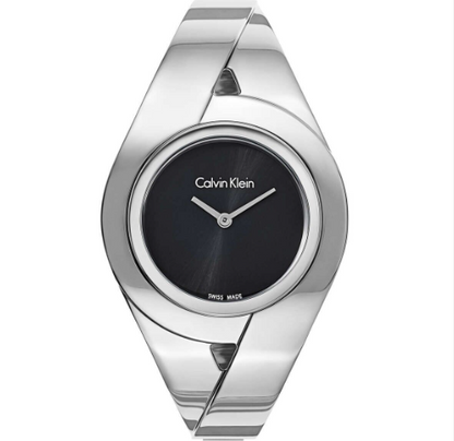 CALVIN KLEIN Sensual schwarze Zifferblatt Damenarmbanduhr