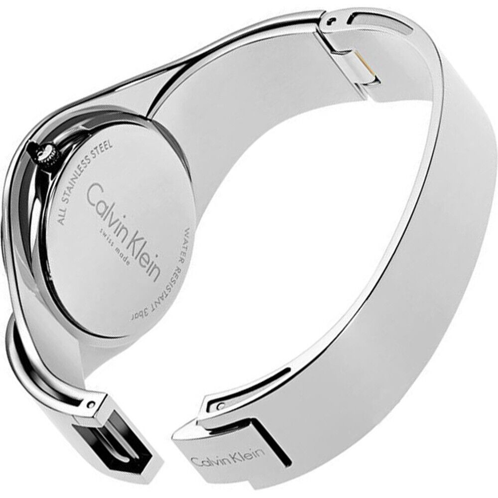 CALVIN KLEIN Senses Silber Zifferblatt kleine Armbanduhr Damen