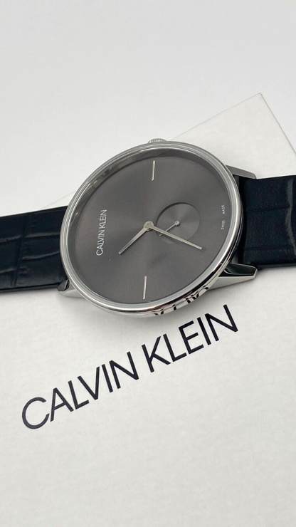 CALVIN KLEIN Accent Herren Quarz Uhr mit schwarzem Zifferblatt
