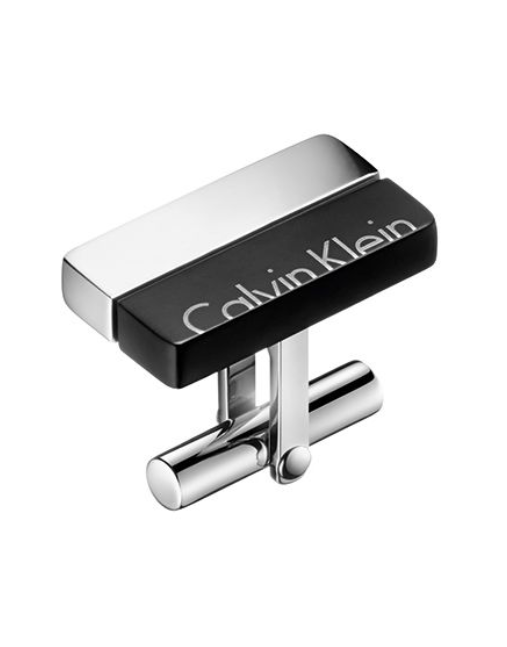 CALVIN KLEIN Stainless Steel BOOST KJ5RBC210100 Cufflinks - Silver/Black