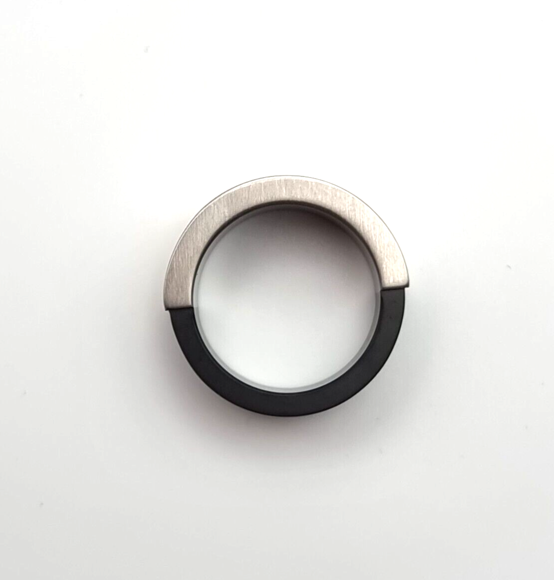 CALVIN KLEIN RING MAGNET EDELSTAHL/SCHWARZ - Gr.  60