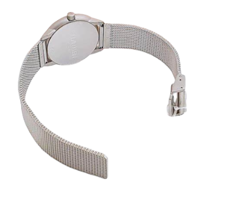 CALVIN KLEIN Minimal Quartz Damenarmbanduhr mit weißem Ziffernblatt