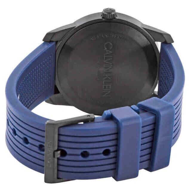 CALVIN KLEIN Evidence Quarz Uhr Herren blaues Zifferblatt