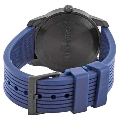 CALVIN KLEIN Evidence Quarz Uhr Herren blaues Zifferblatt