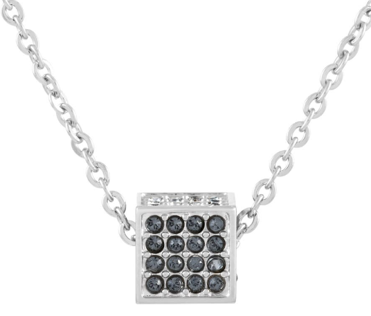 CALVIN KLEIN ROCKING KJ9CAN040100 STAINLESS STEEL NECKLACE - GREY CRYSTALS