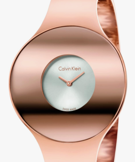 CALVIN KLEIN nahtlose Damen-Armbanduhr in Roségold