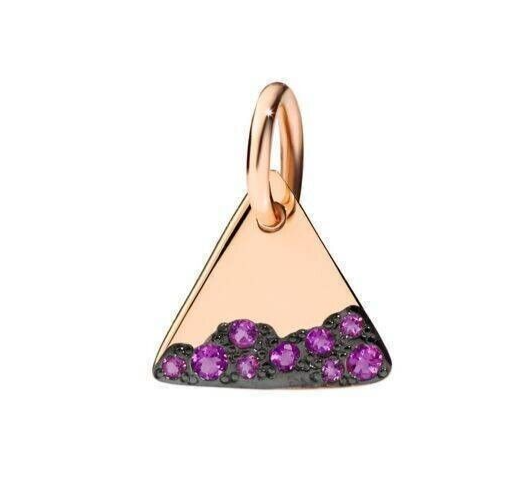 Dodo Precious Tag - 9kt Gold/Violett Amethyst