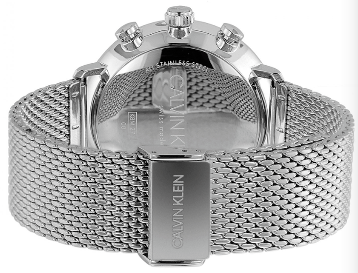 CALVIN KLEIN High Noon Chronograph Herren Uhr blaues Zifferblatt