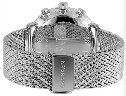 CALVIN KLEIN High Noon Chronograph Herren Uhr blaues Zifferblatt
