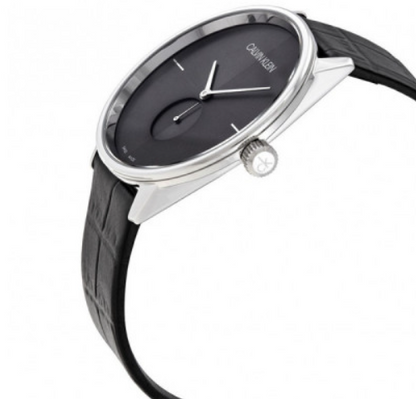 CALVIN KLEIN Accent Herren Quarz Uhr mit schwarzem Zifferblatt