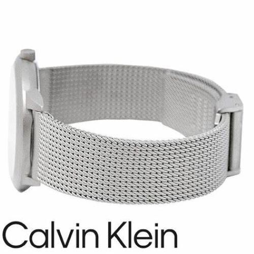 CALVIN KLEIN Minimal Quartz Damenarmbanduhr mit weißem Ziffernblatt