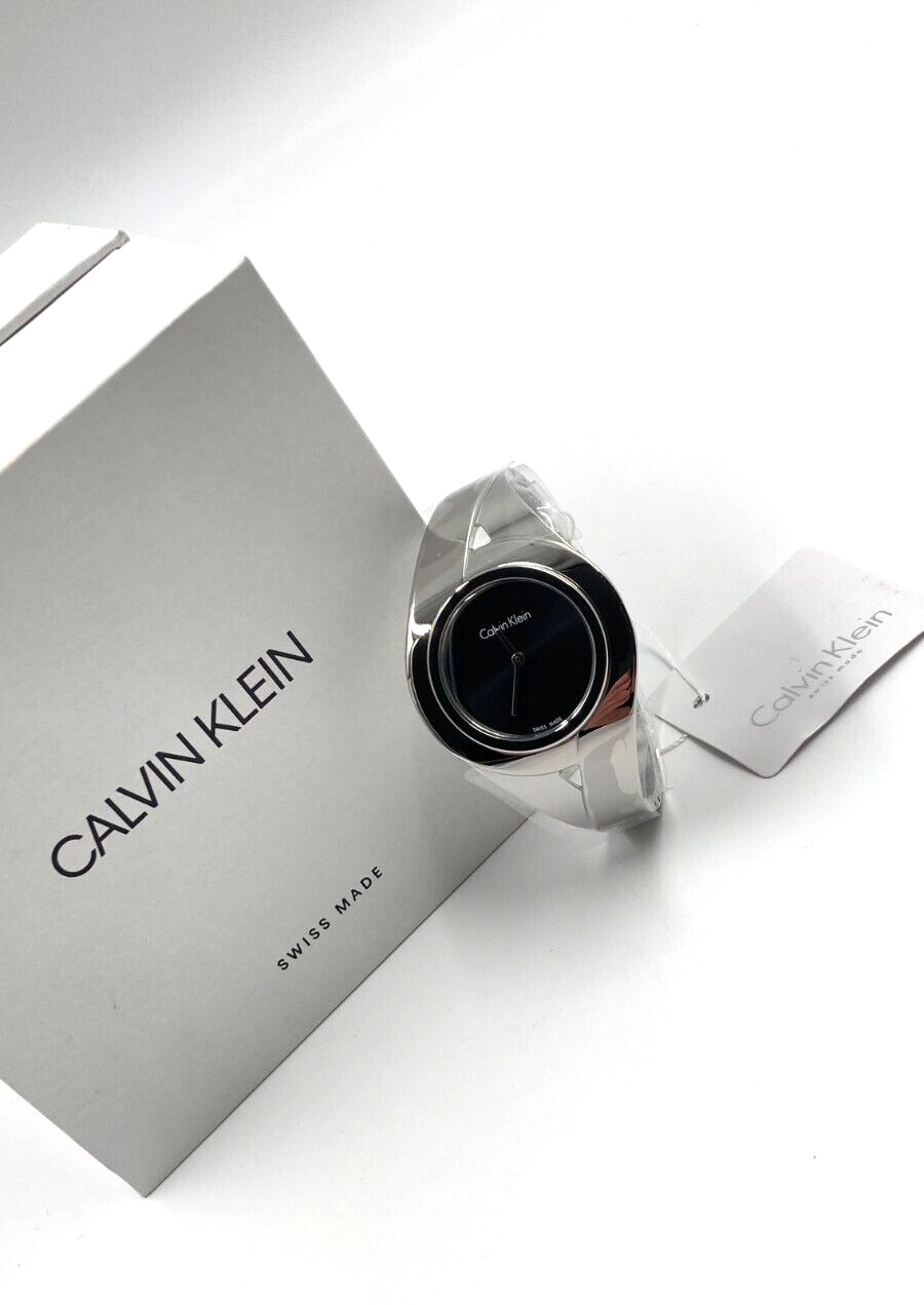 CALVIN KLEIN Sensual schwarze Zifferblatt Damenarmbanduhr