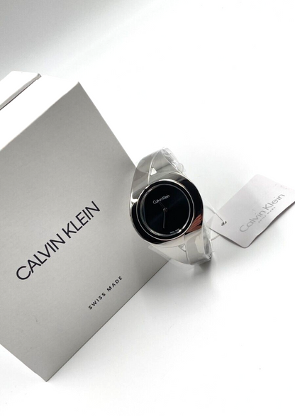 CALVIN KLEIN Sensual schwarze Zifferblatt Damenarmbanduhr