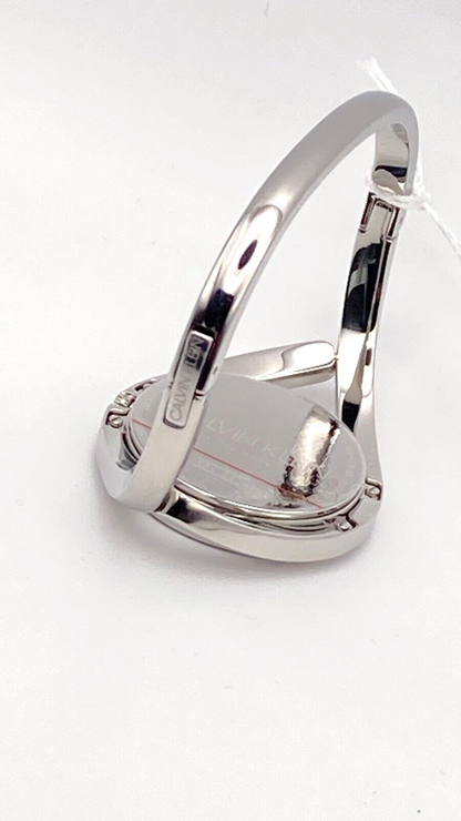CALVIN KLEIN Party Uhr Damen schwarz Zifferblatt schmales Armband
