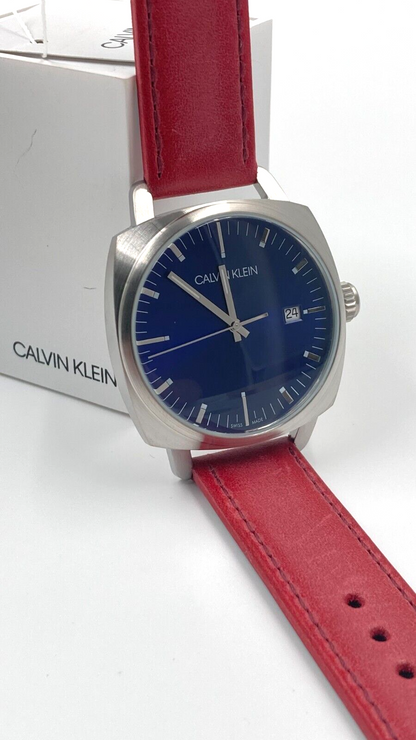 CALVIN KLEIN Fraternity Quartz Watch with Blue Dial for Men K9N111ZN