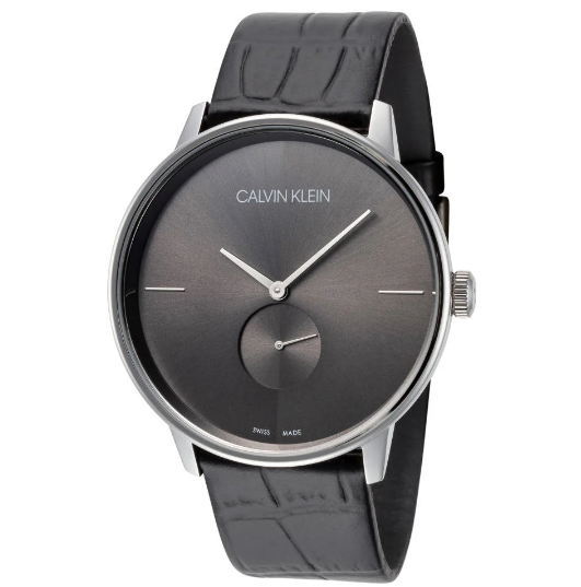 CALVIN KLEIN Accent Herren Quarz Uhr mit schwarzem Zifferblatt