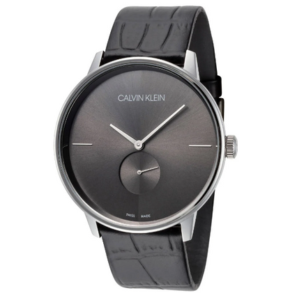 CALVIN KLEIN Accent Herren Quarz Uhr mit schwarzem Zifferblatt