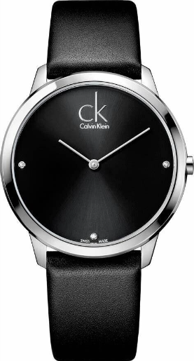 CALVIN KLEIN Minimal Quarz Diamant Herren Uhr