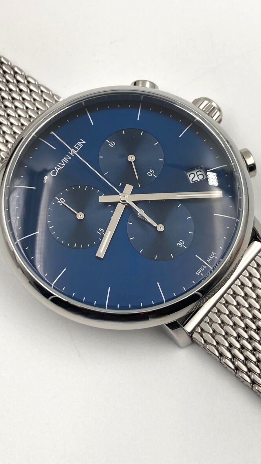 CALVIN KLEIN High Noon Chronograph Herren Uhr blaues Zifferblatt