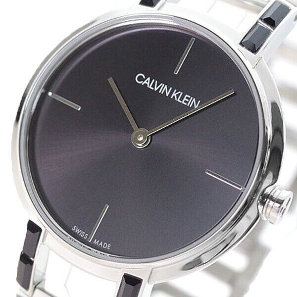 CALVIN KLEIN Cheers Uhr mit schwarzem Zifferblatt, Quartz