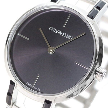 CALVIN KLEIN Cheers Uhr mit schwarzem Zifferblatt, Quartz