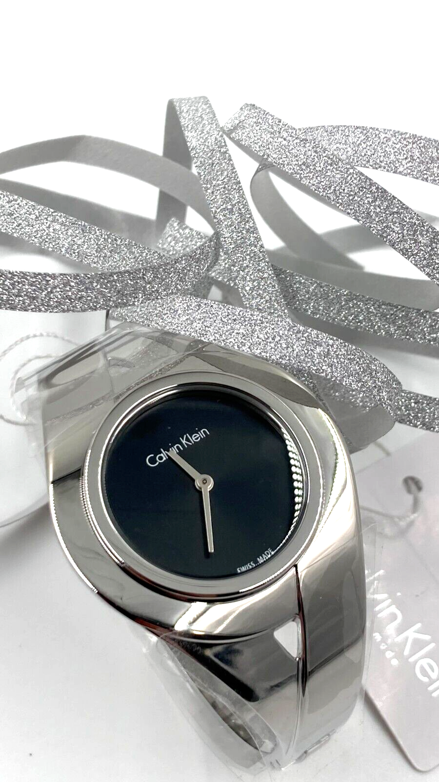CALVIN KLEIN Sensual schwarze Zifferblatt Damenarmbanduhr