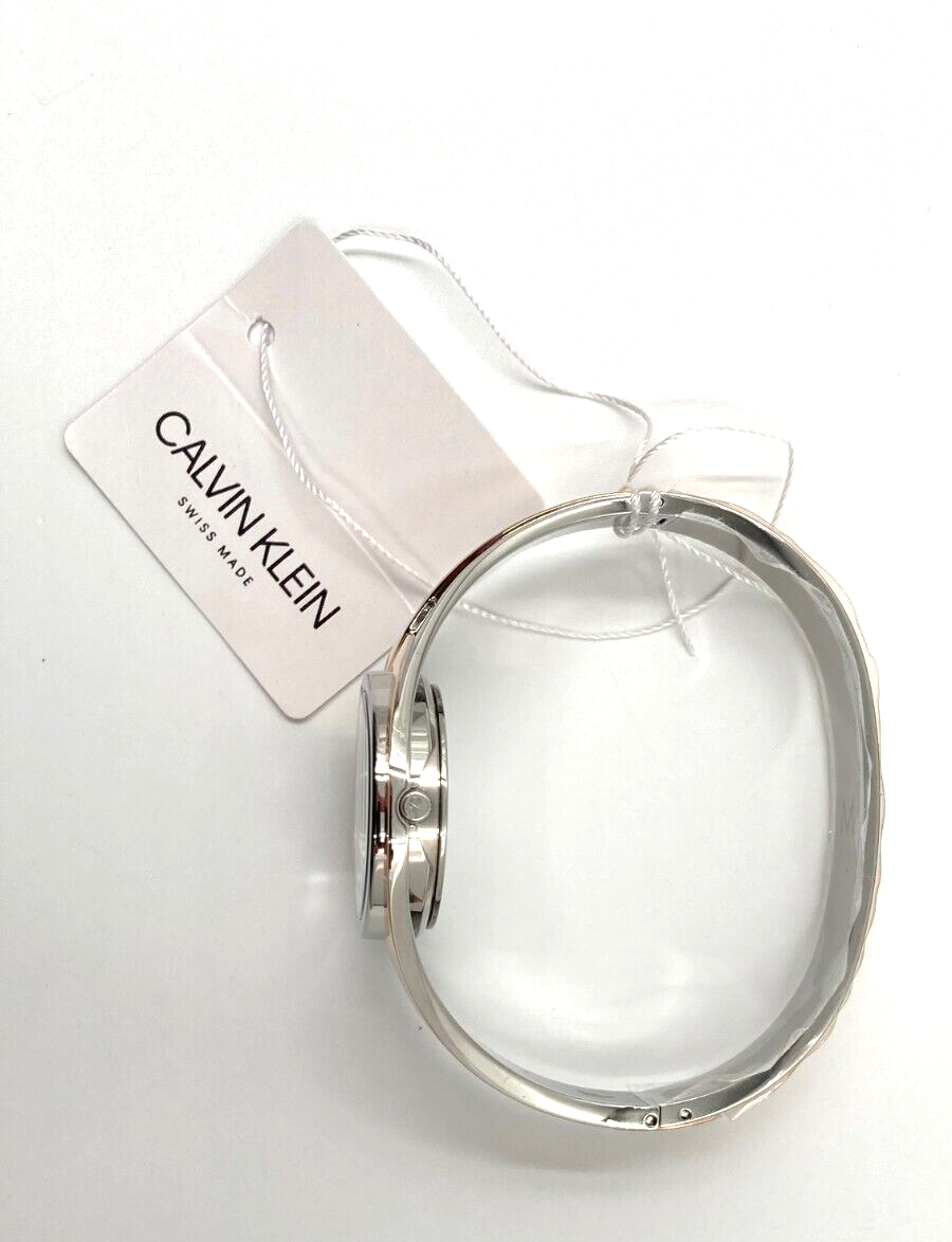 CALVIN KLEIN Sensual Silber Zifferblatt Kleine Armreif Damen Uhr