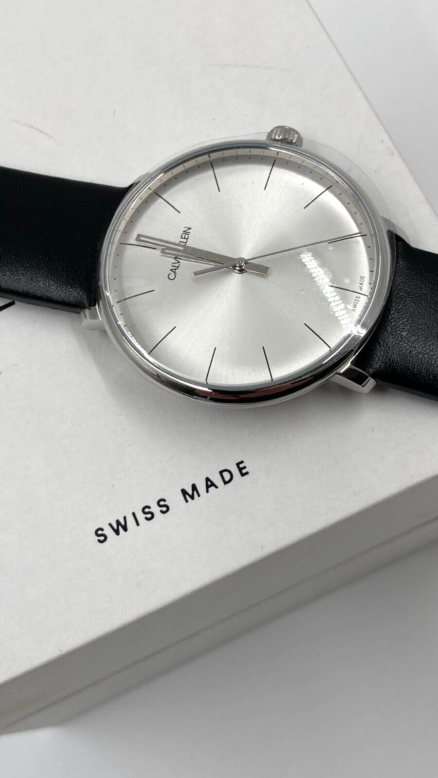 CALVIN KLEIN High Noon Quarz-Herrenuhr mit silbernem Zifferblatt K8M211C6