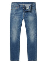 Emporio Armani Jeans Herrenjeans Straight Leg Blau Ausgeblichen — ghost