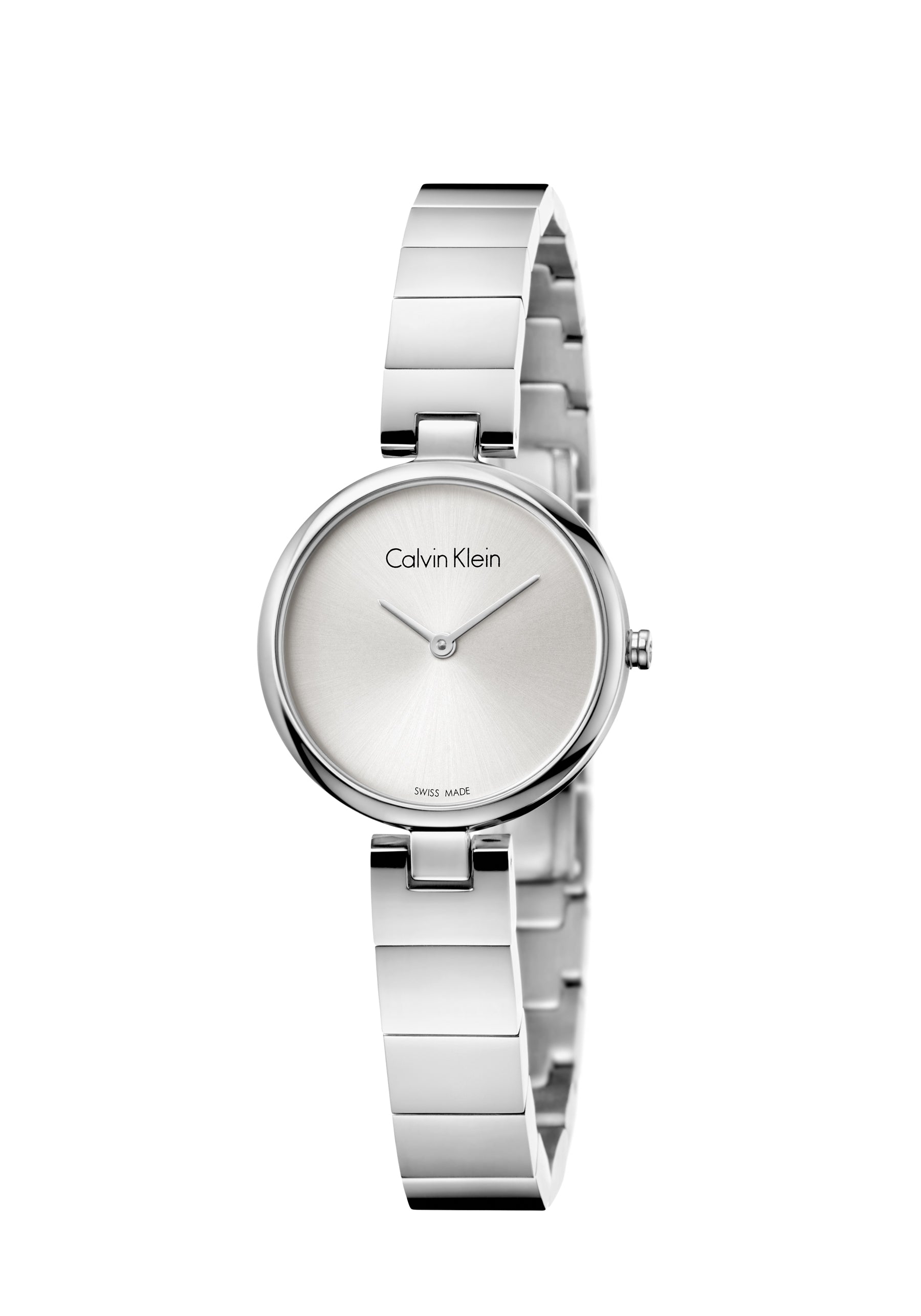 CALVIN KLEIN Original-Quarz-Damenuhr mit silbernem Zifferblatt K8G23146