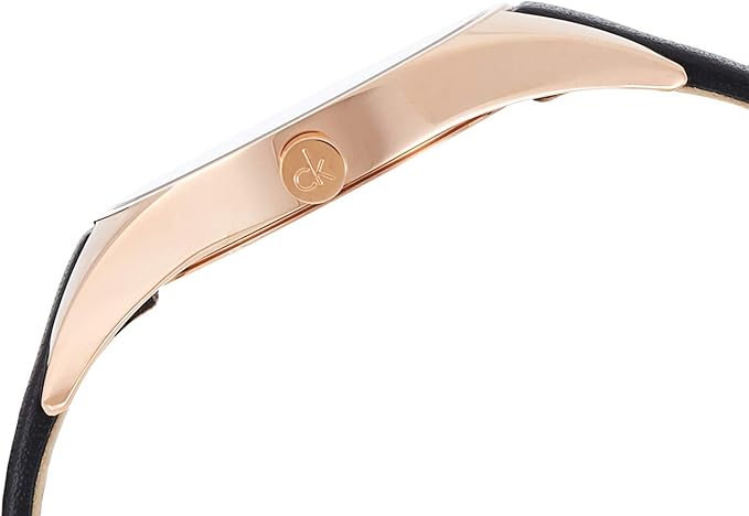 CALVIN KLEIN Rebel Quarz Damenarmbanduhr mit schwarzem Zifferblatt