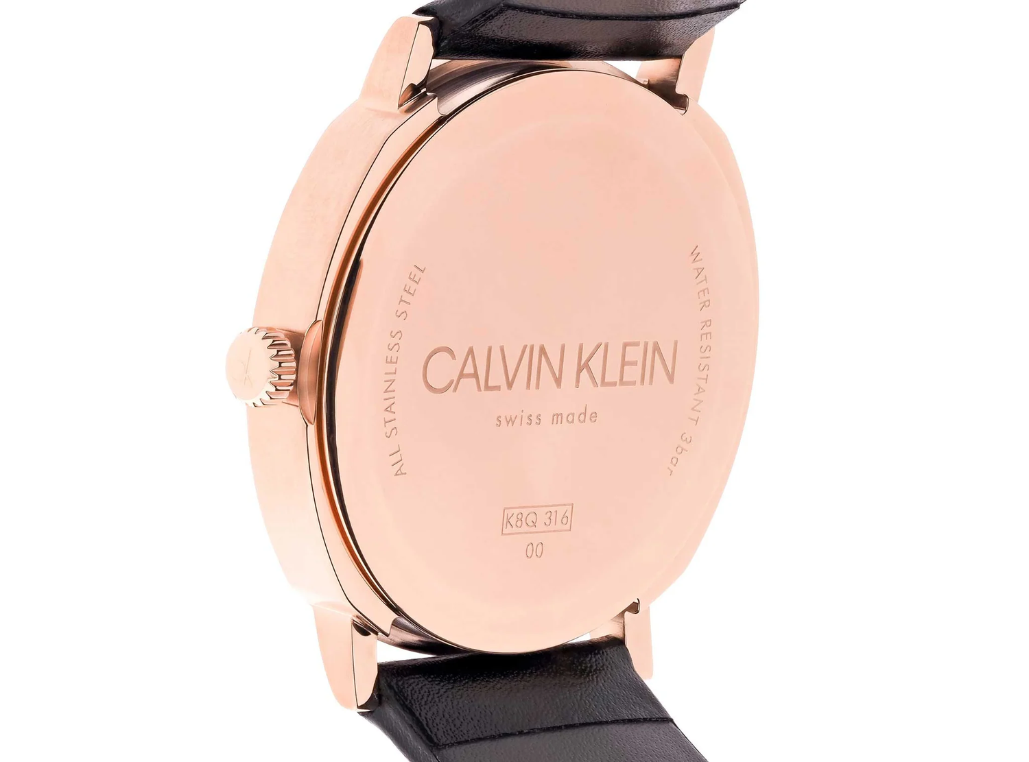 CALVIN KLEIN Posh Quarzuhr für Herren mit dunkelgrauem Zifferblatt K8Q316C3