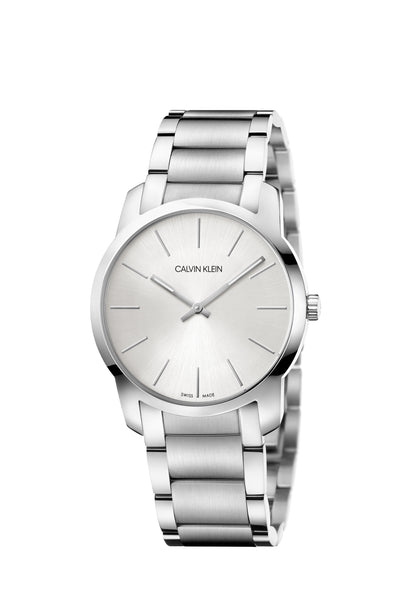 CALVIN KLEIN City Extension Quarzuhr Silber Zifferblatt Unisex