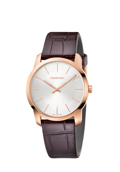CALVIN KLEIN City Extension Analog Quarzuhr - Roségold