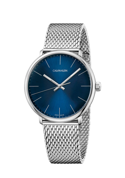 CALVIN KLEIN High Noon Quarz-Herrenuhr mit blauem Zifferblatt K8M2112N