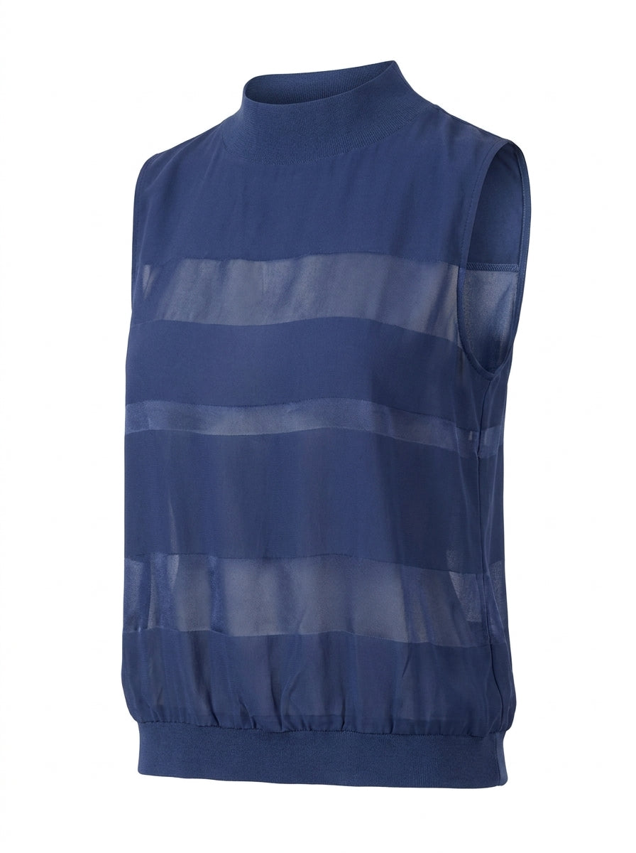 Emporio Armani R2K11T Weste Marineblau Gestreift — ghost