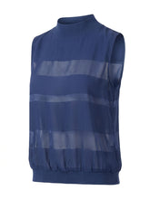 Emporio Armani R2K11T Weste Marineblau Gestreift — ghost