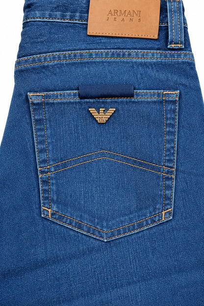 Armani Jeans J15 Herrenjeans Blau Regular Fit
