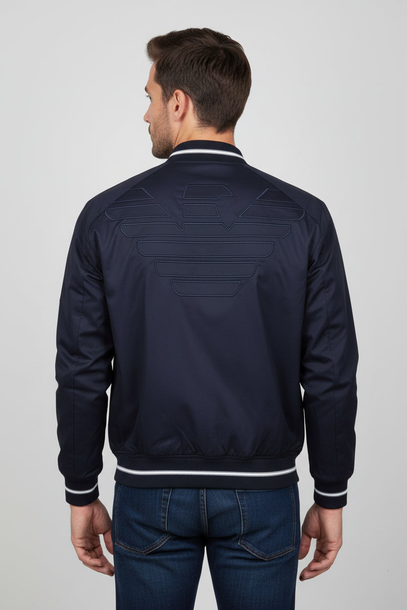 Armani Jeans Schlanke, leichte marineblaue Jacke 2