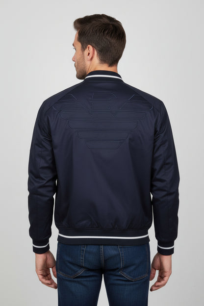 Armani Jeans Schlanke, leichte marineblaue Jacke 2