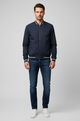 Armani Jeans Schlanke, leichte marineblaue Jacke
