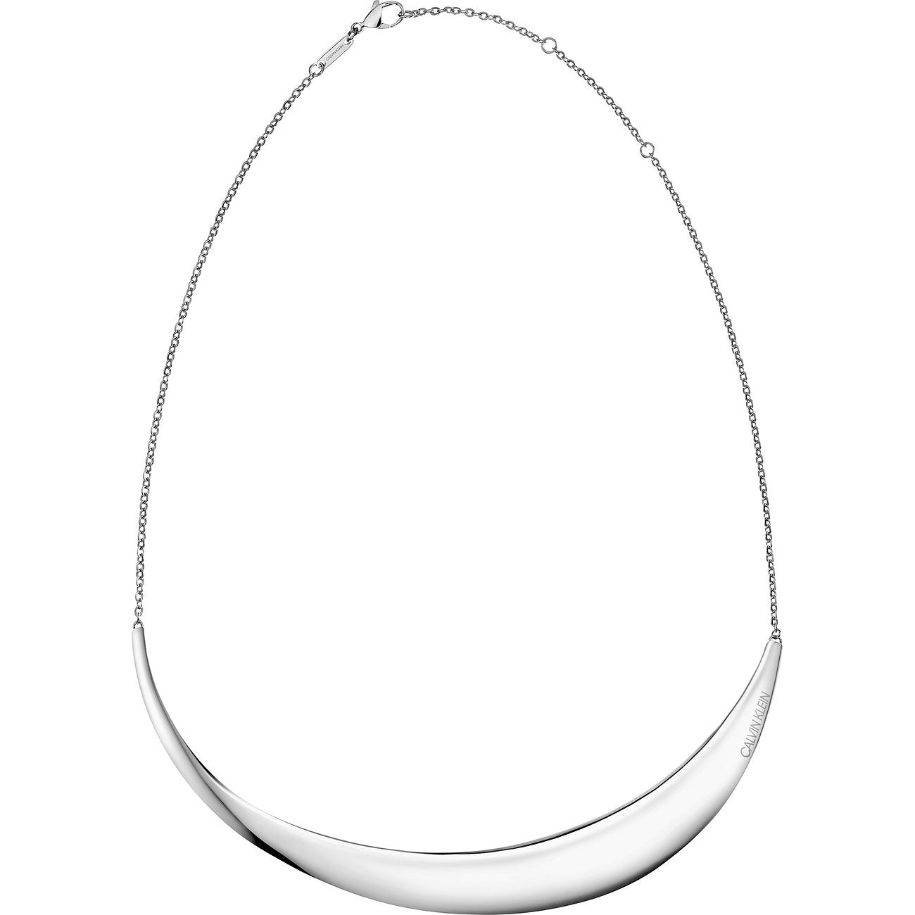 Calvin Klein Groovy - Choker Halskette Damen - Silber (KJ8QMJ000100)