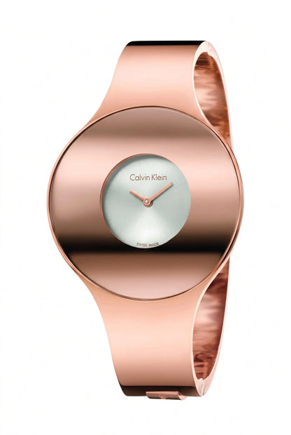 Montre Calvin Klein Seamless pour femme Or rose Swiss Made (K8C2S616)