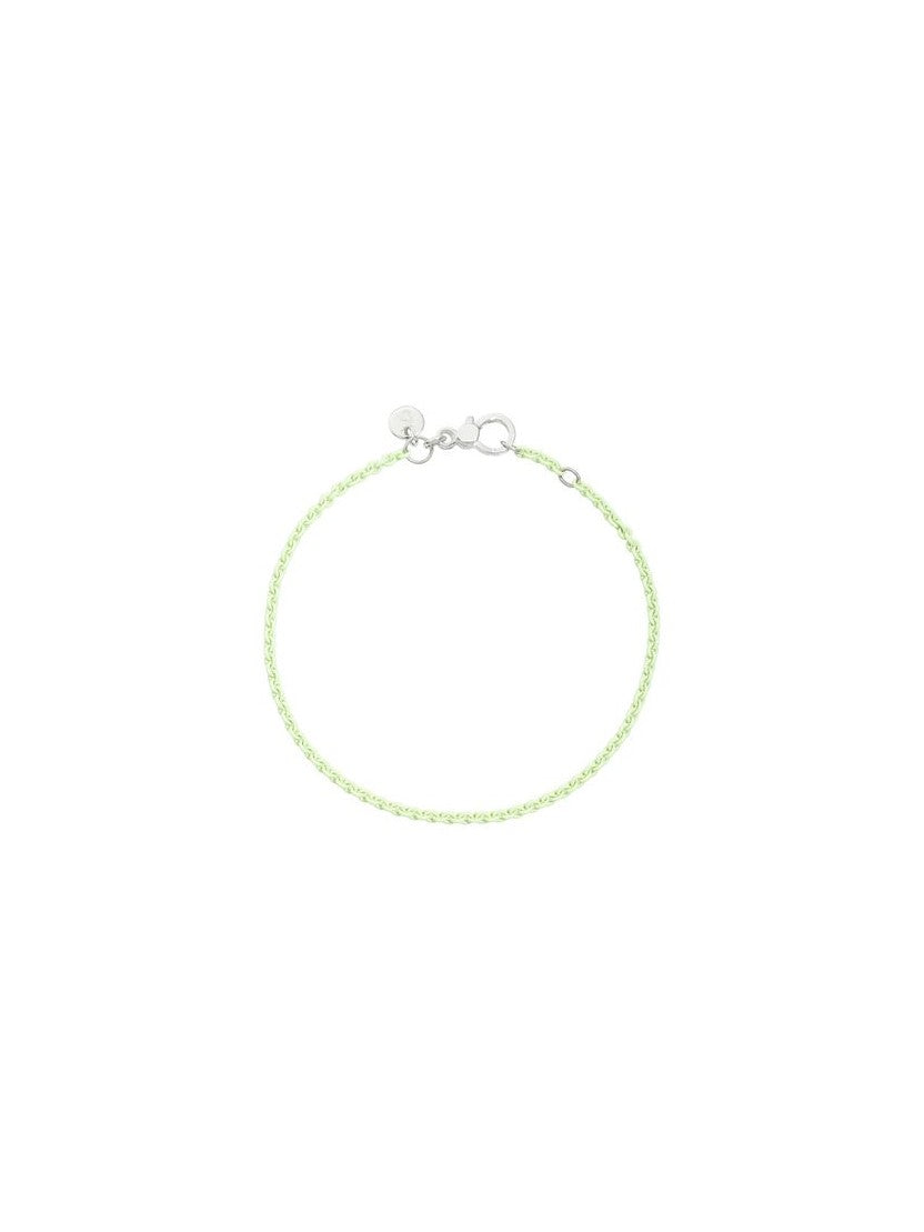 Dodo-Armband in Pastellgrün Silber