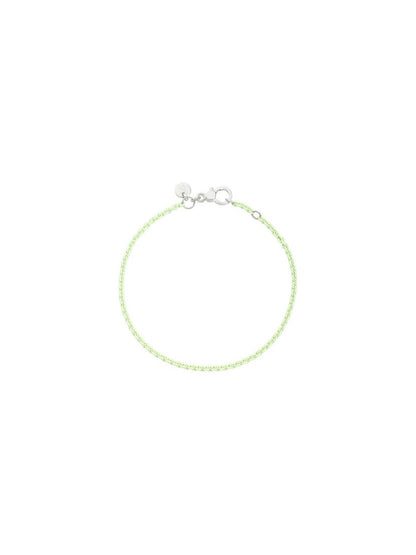 Dodo Bracelet Pastel Green Silver 19 cm
